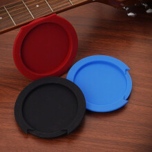 Noise Reducing Silicone Sound Hole Cover for Full Size Acoustic Guitars (Black 102mm) Acoustic Guitar Accessory