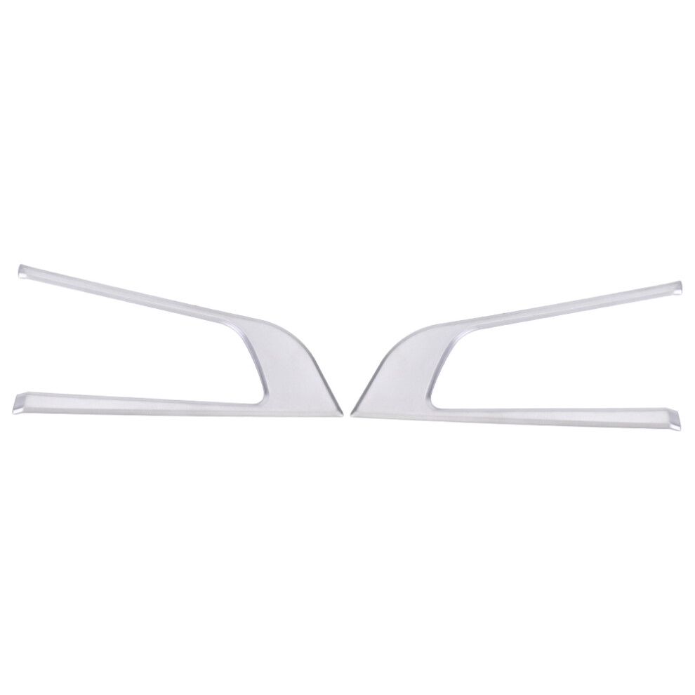 2Pcs Steering Wheel Trim Cover For Alfa Romeo Giulia 2017 Silver 3431363206186