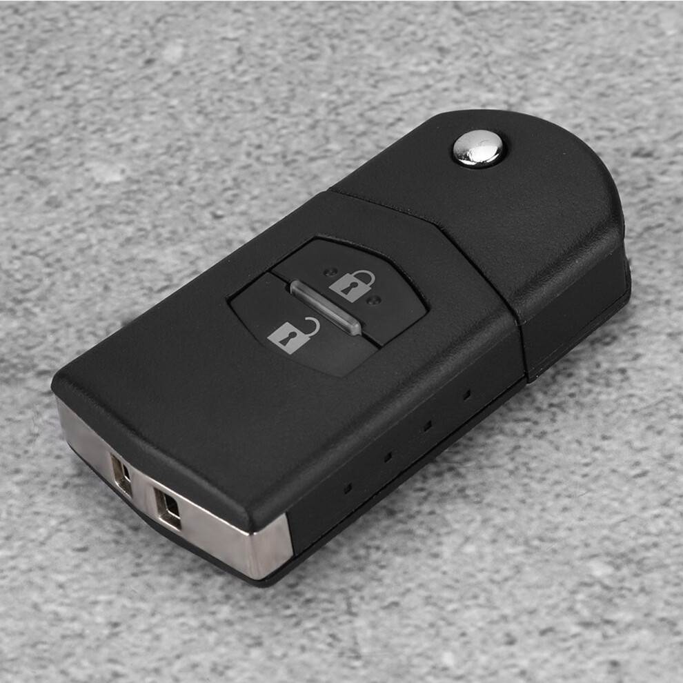 Car Key Fob Shell For Mazda 2 3 5 6 Rx8 Mx5 2B Flip 2 Button Gray 9371363206929