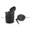 Foldable Car Trash Bin Black Oxford Cloth, Leakproof & Adjustable 8