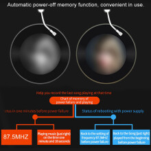 Auto Bluetooth Transmitter FM-Adapter 32 GB TF Mini Schwarz