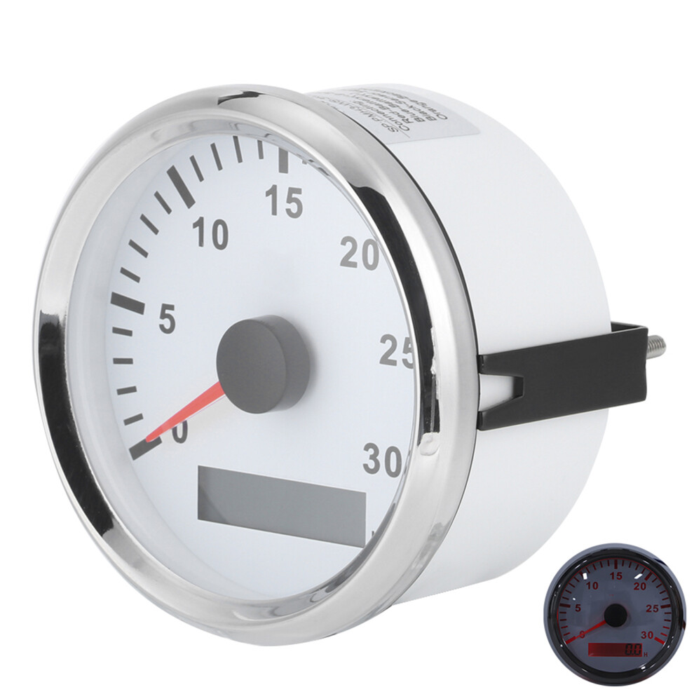85Mm Waterproof 3000 Rpm Boat Tachometer With Lcd Display, Ip67, 12V/24V Red/Light/White 3511363211127