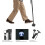 Multifunctional Elderly Aluminum Walking Stick with Light & Adjustable Height 6