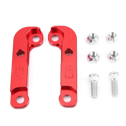 Aluminium Red Steering Angle Adapter – E36 Drift Lock Kit (+25%) 1