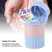 3-in-1 Pill Cutter Crusher & Storage Box - Portable Medicine Solution