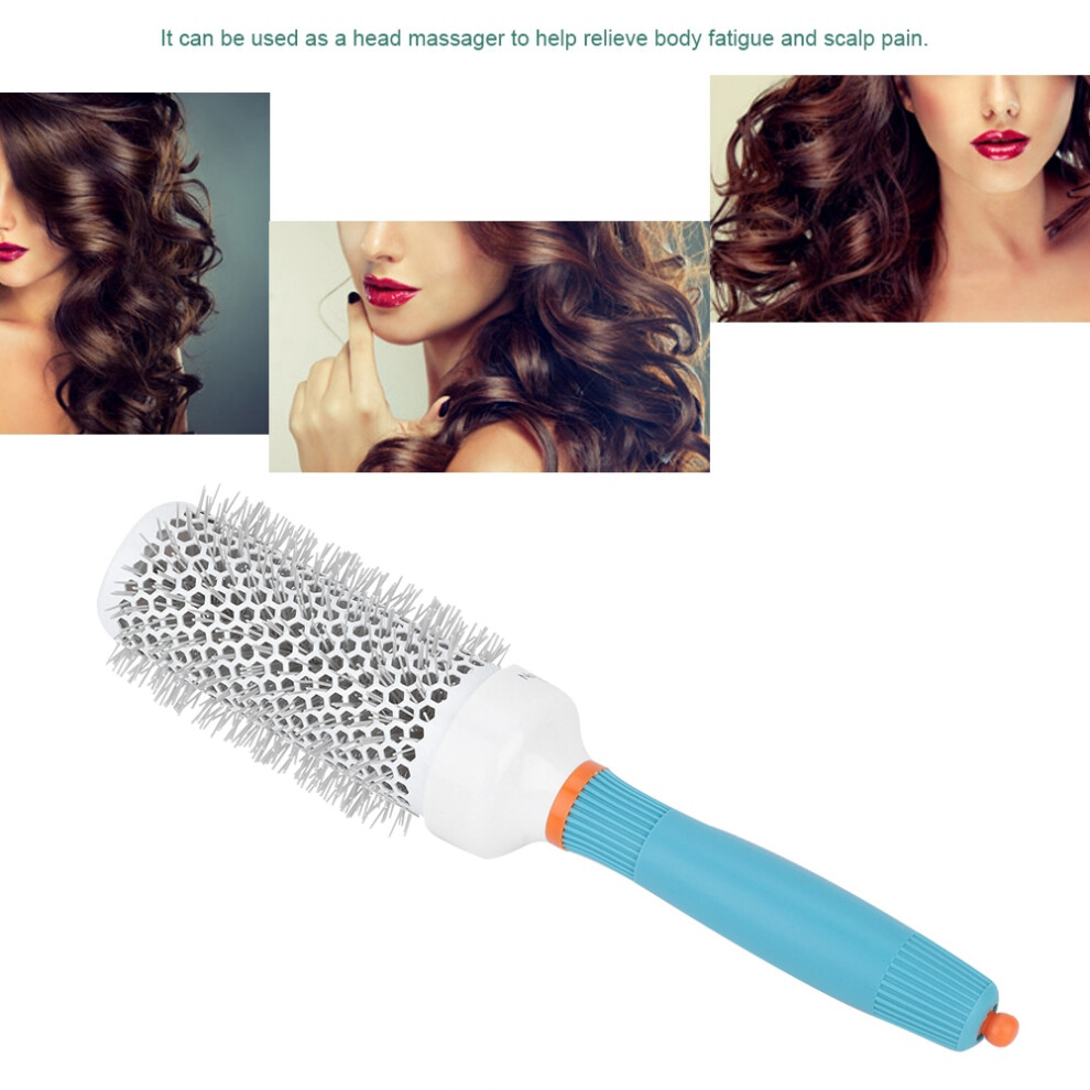 Round Hairdressing Comb 45# Aluminum Tube Roller Hair Styling Tool for Salon