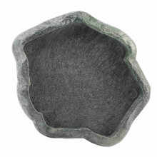 Harz-Reptilien-Futter- und Wasserschale für Schildkröten & Echsen, robust, grün, S