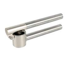 Professionelle Knoblauchpresse aus Edelstahl, müheloses Zerkleinern, ideal für ungeschälte Knoblauchzehen, spülmaschinenfest, vielseitiges