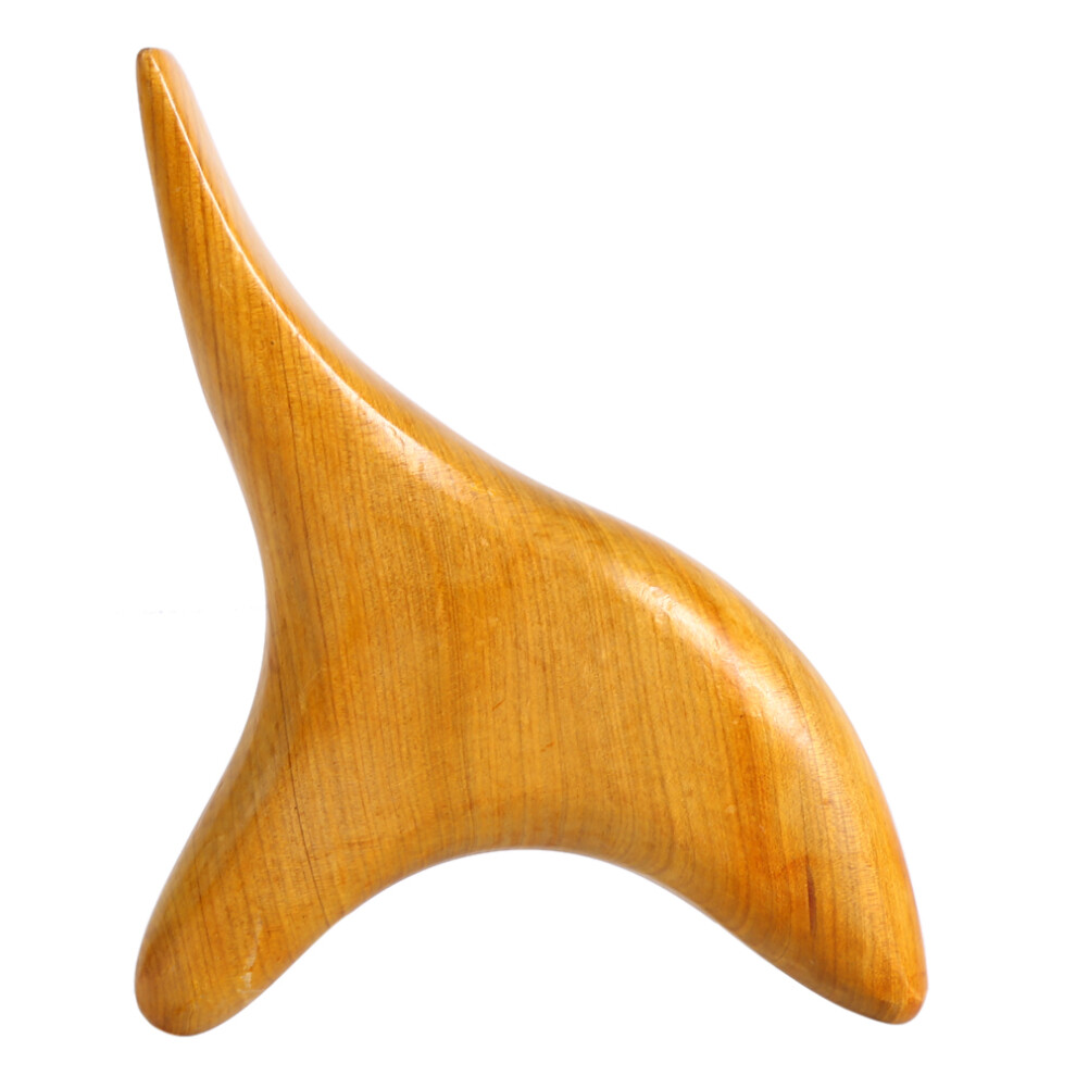 Thai Point Reflexology Gua Sha Massager in Fragrant Wood for Muscle Relief (#2)