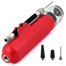 Portable Mini Ball Pump Hand Inflator for Basketball, Football, Volleyball Red