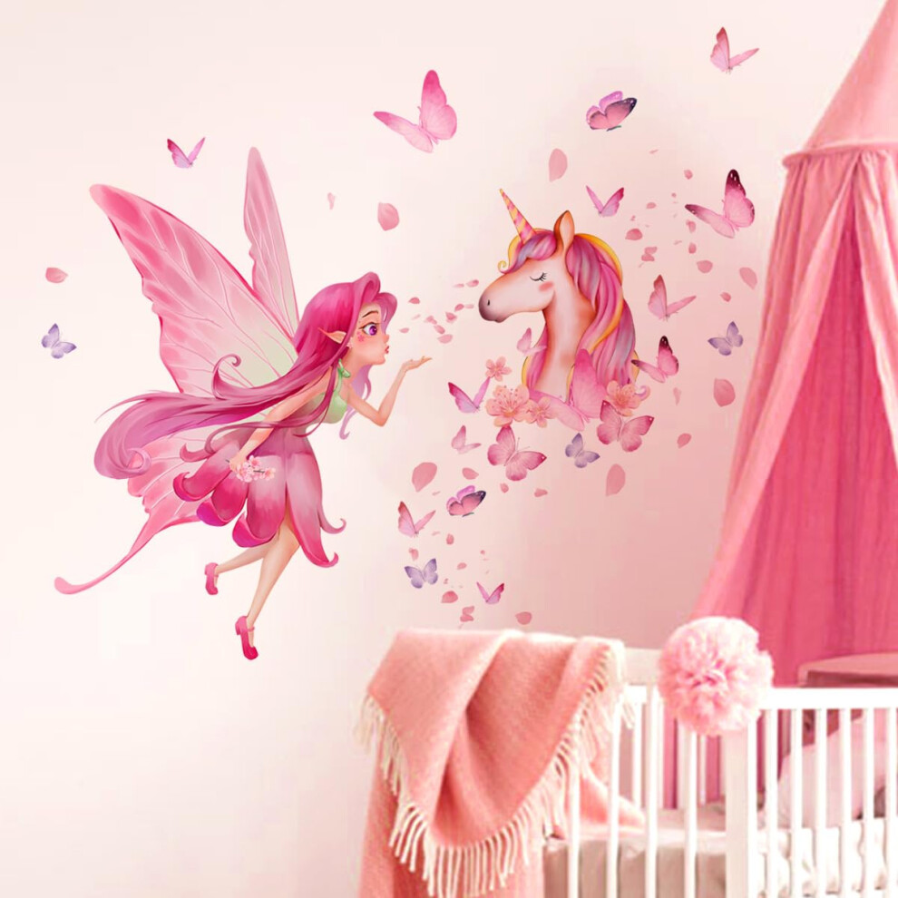 Wall Tattoo Luminous Glow In The Dark Fairy Elf Mushroom Wall Sticker For Nursery Baby Room Child Girl Model D