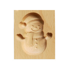 Stampi in legno per biscotti con effetto 3D, adatti al contatto con gli alimenti, trattati con cera d'api e olio di semi di lino.
