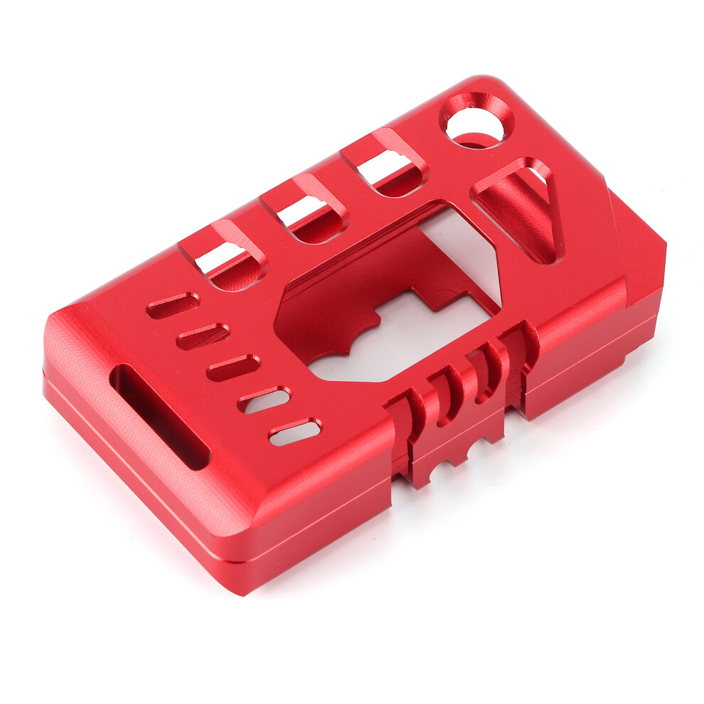 Cnc Aluminum Key Fob Cover For Jeep Wrangler Jl 2018+ Red 7651363215223
