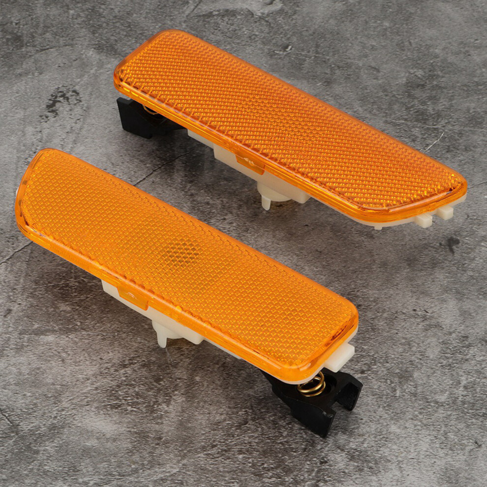 Pair Smoked Bumper Side Marker Housing For Mk4 2003-2005 Light/Yellow 8431363219488