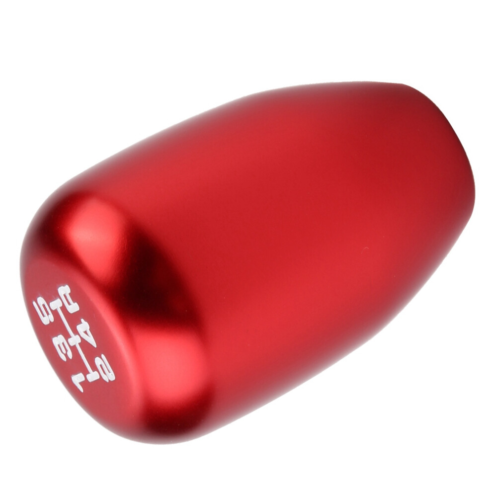 Smooth Gear Shift Knob For Manual Cars With 3 Adapters Red 9451363224014