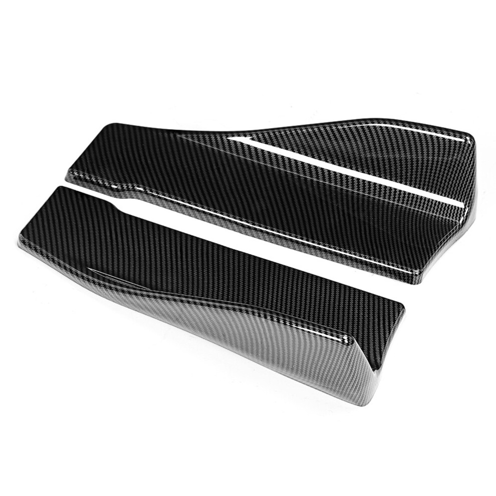 Carbon Fiber 35Cm Car Side Skirt & Rear Bumper Lip Splitter Winglet Aprons 8491363224103