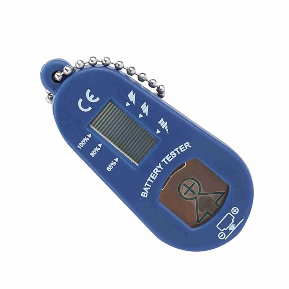 Blue Hearing Aid Battery Tester With Lcd Display Key-Ring, Compact
