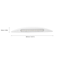 12V 5W Waterproof Car Led Light 365x52mm for RV Boat Black/White