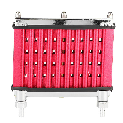Rotes Aluminium-Motorölkühler-Set 125cc-150cc