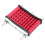 Rotes Aluminium-Motorölkühler-Set 125cc-150cc 6