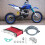 Rotes Aluminium-Motorölkühler-Set 125cc-150cc 5
