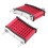 Rotes Aluminium-Motorölkühler-Set 125cc-150cc 9