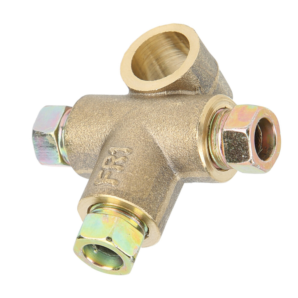 Steel Brake Tee 3 Way Pipe Fitting M10 Short Union 3/16In 10Mm For Automotive 3041363226567