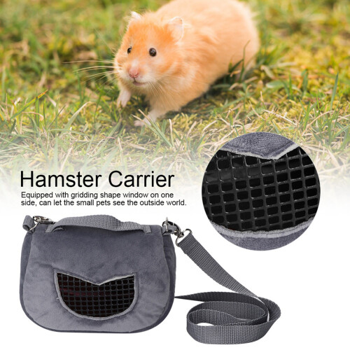 Grau Flannelette Hamster-Tragetasche S/M/L 58-95g 2