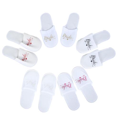 5 Paar Brautslipper 27x10,5 cm mehrfarbig