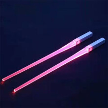 Baguettes lumineuses Célestes, baguettes à sushi réutilisables, LED lumineuses, en plastique durable, faciles à nettoyer, fonctionnent sur piles.