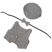 3-teiliges Baby-Weste-Set 0–1 Monate 2020 cm Schwarz-Weiß
