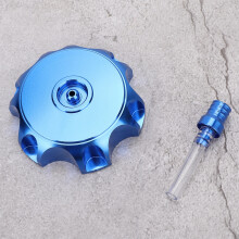 Motorrad-Kraftstofftankdeckel aus CNC-gefrästem Aluminium in Blau für Dirt-Bikes mit 50cc-160cc