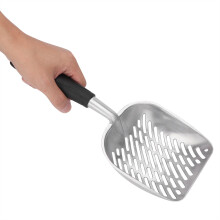 Katzensand-Schaufel aus Aluminiumlegierung 3413,5 cm Schwarz