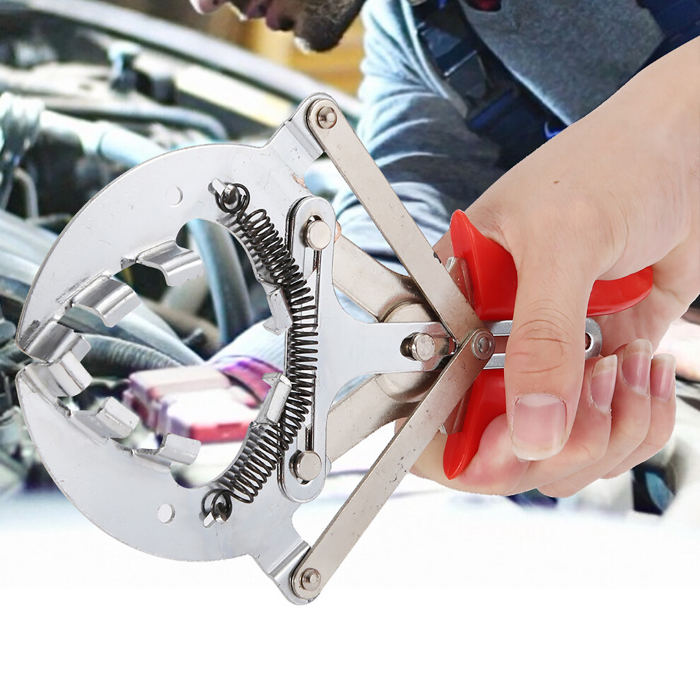 4-Inch Steel Piston Ring Compressor Pliers For Auto Repair, & Red/Silver 3011363229530