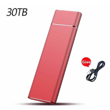 (Κόκκινο, 30 TB) Γρήγορος, φορητός εξωτερικός σκληρός δίσ