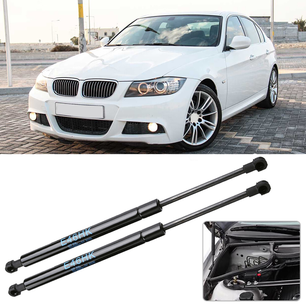 Pair Rear Trunk Lift Gas Struts For E46 3 Series 2000-2006 Black 7611363230763