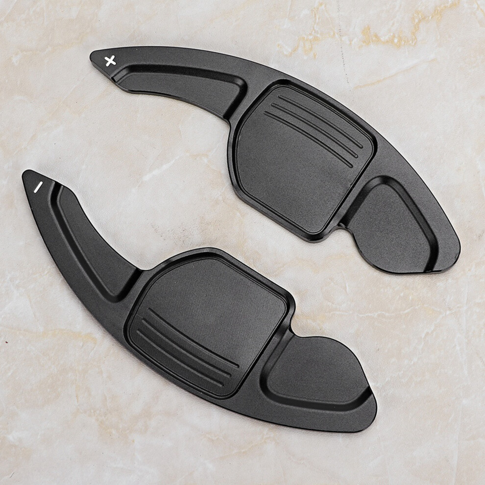 2Pcs Aluminum Alloy Steering Wheel Shift Paddles For A3 A4l A5 A6 A7 A8 S5 Black 8711363232596