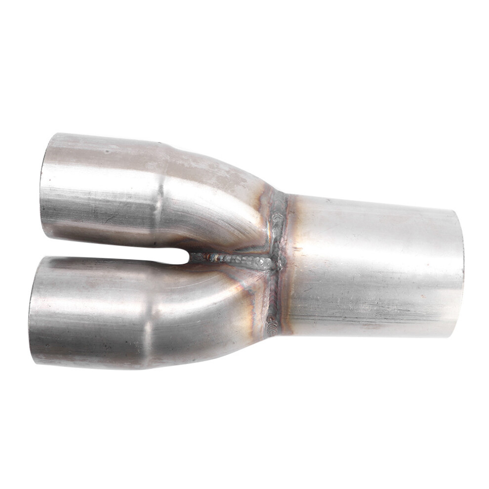 Stainless Steel Exhaust Pipe Collector 2In Double Inlet 2.5In Outlet 4991363232343