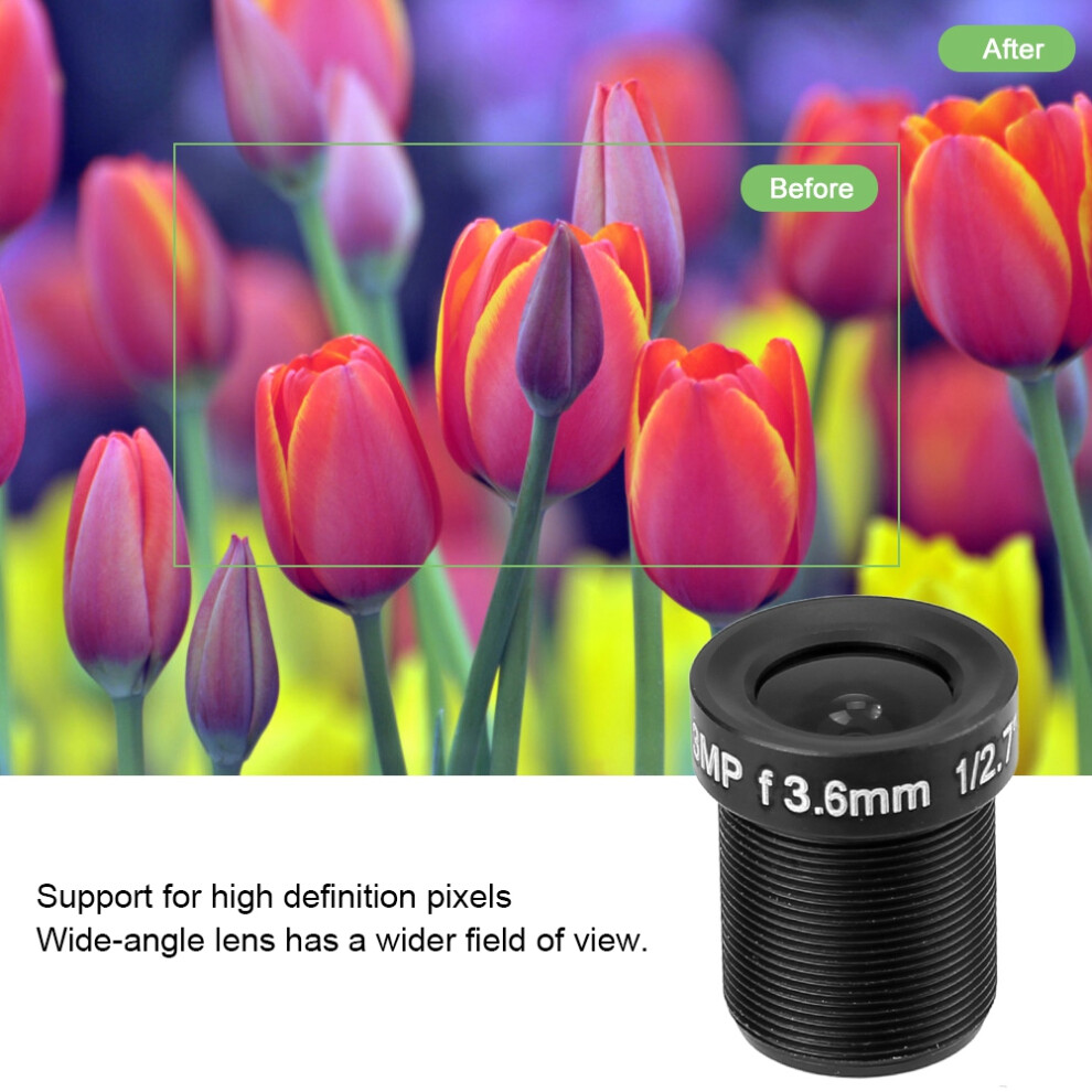 3Mp Hd Cctv Security Lens 3.6Mm Wide Angle 2 Pack For Surveillance Camera 6911363234848