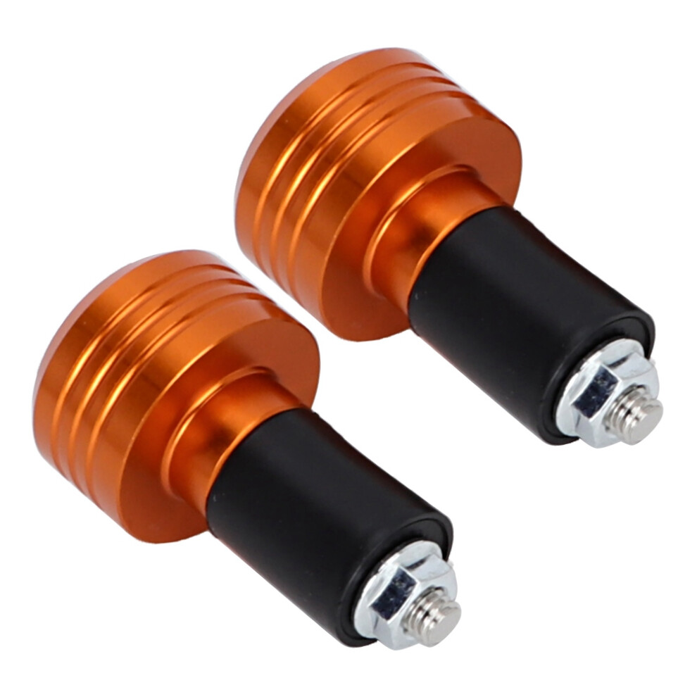 Aluminum Motorcycle Handlebar Ends Fit Bikes Safety Slider Accessories Orange 7631363232451
