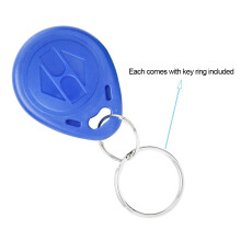 Durable 125Khz Waterproof RFID ID Cards 100Pcs Set with Key Rings