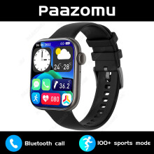 (Zwart) 2025 Compatibel met Huawei en Samsung 1,85 inch Bluetooth Smartwatch voor volwassenen met belfunctie,