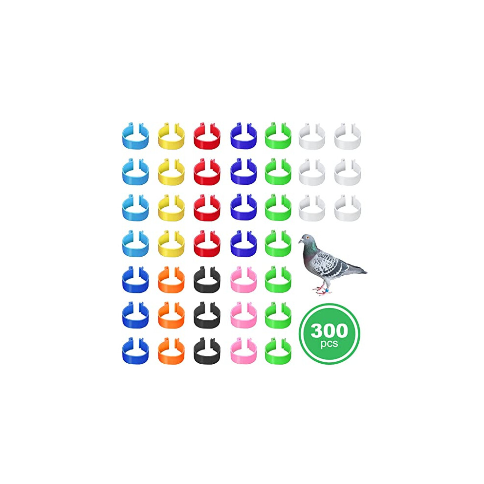 300 Pieces Bird Leg Band Professional Pigeon Foot Tag Clip Pet-image-OPC-PN5WX7W-NEW