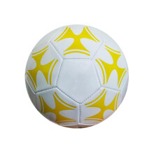 Size 5 Official Soccer Ball Training Ball With Enhanced Touch And Elasticity White And Yellow