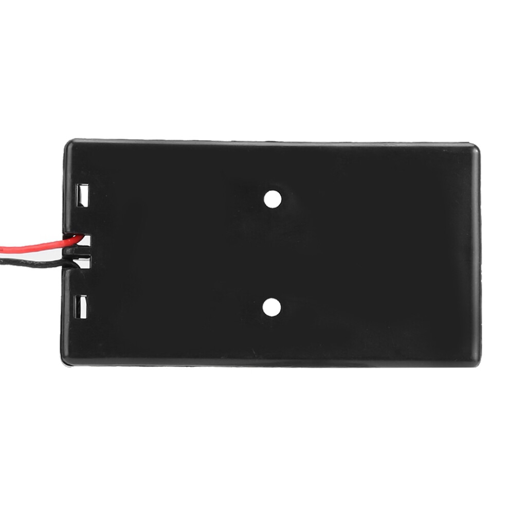 10Pcs Black 3.7V Double 18650 Battery Storage Box Holder Case 7891363236624