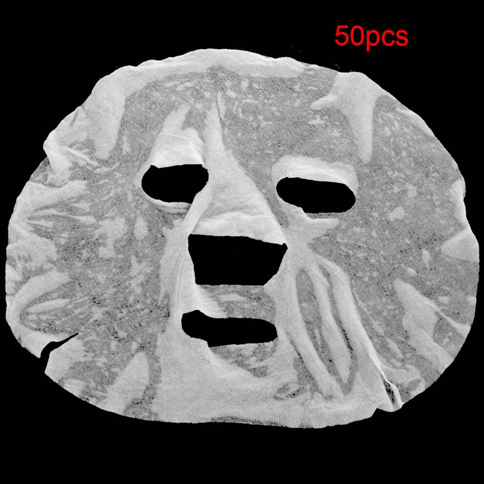 50 Pack Outdoor Face Masks Compressed Non Woven DIY Facial Skin Care for Travel