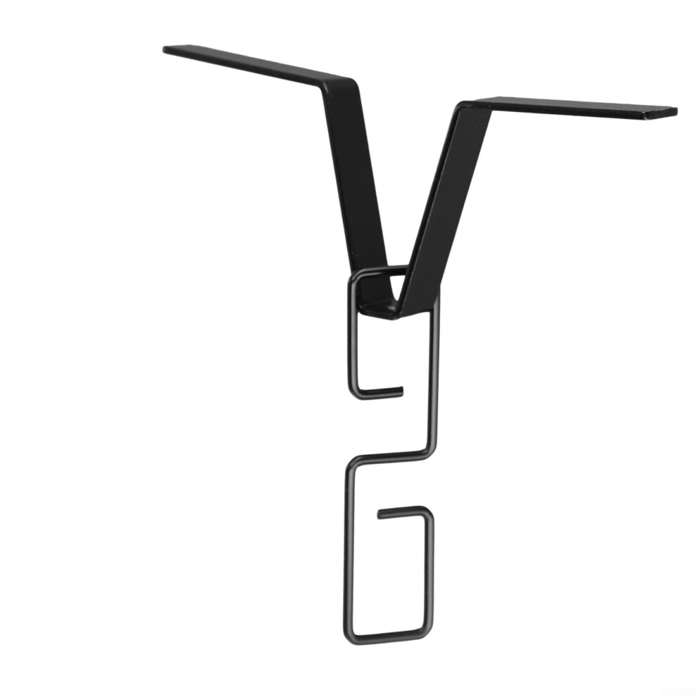 Rain Chain Hook And Adapter Set For Standard Gutters And Downspouts, Painted Iron, Rustresistant, Vshape Connector 9067246969851