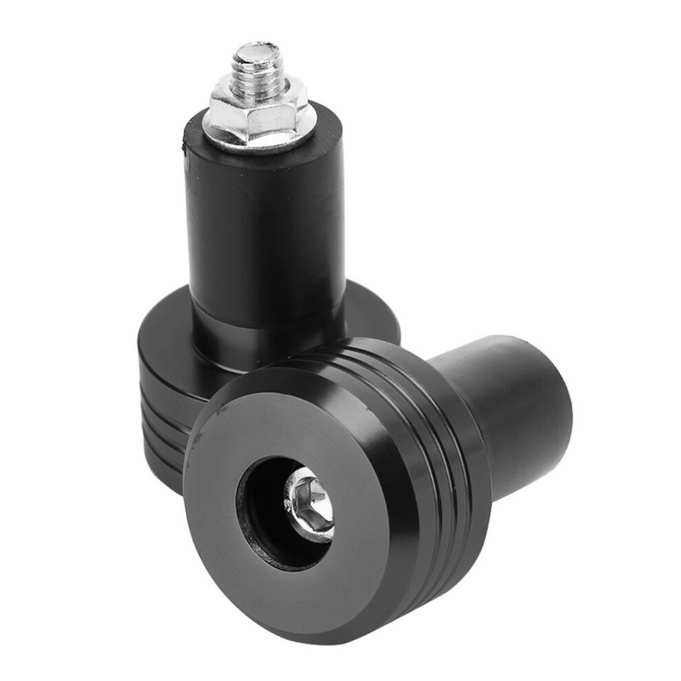 Motorcycle Handlebar Grip End Aluminum Plugs For Moto Slider Accessories Black 4931363241211