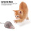 12 Stück Katzen-Plüschmäuse - Mini-Kunstmaus Grau/Weiß 1