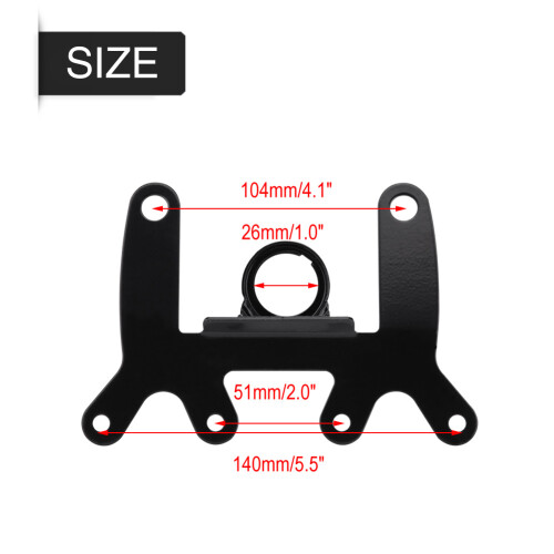 Durable 75mm Motorcycle Odometer Tachometer Speedometer Mount Stand
